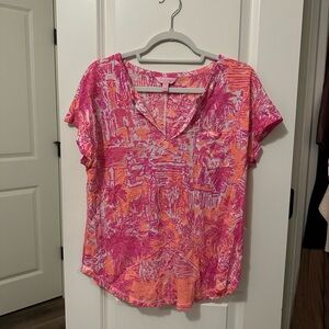 Pink lilly Pulitzer top